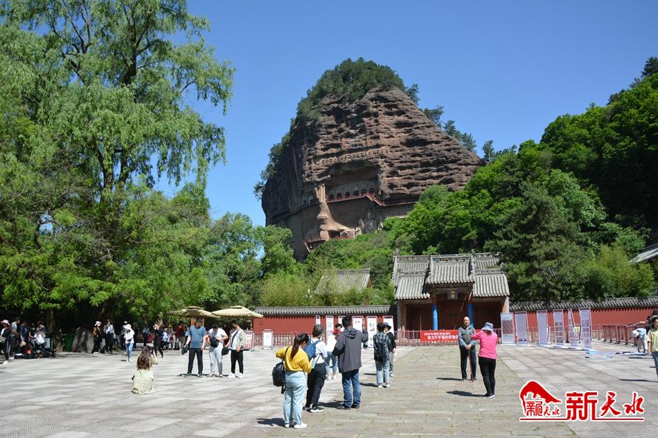 天水移動(dòng)5G信號(hào)覆蓋麥積山景區(qū) 國際博物館日助力敦煌研究院全球直播