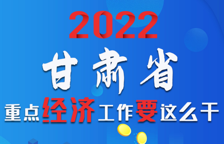 【甘快看·圖解】速覽！2022甘肅省重點經濟工作要這么干！