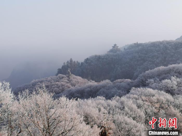 圖為連綿山脈，皆是白色?！⌒煺袢A 攝