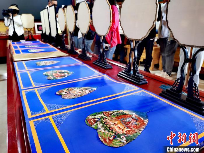 圖為唐卡延伸產品。 張添福 攝 圖為唐卡延伸產品。 張添福 攝