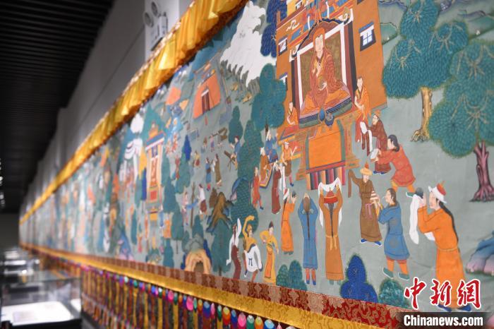 8月20日，“塔影河聲吉祥千年——涼州會盟暨蘭州與武威文物聯展”在蘭州市博物館開展。戴文昌 攝