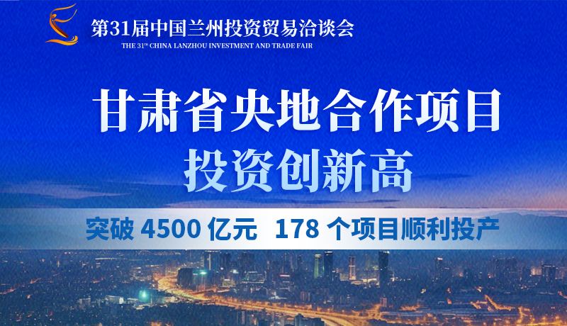 甘肅省央地合作項目投資創(chuàng)新高：突破 4500 億元，178個項目順利投產(chǎn)